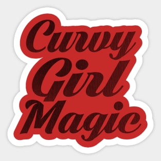 Curvy Girl Magic Sticker